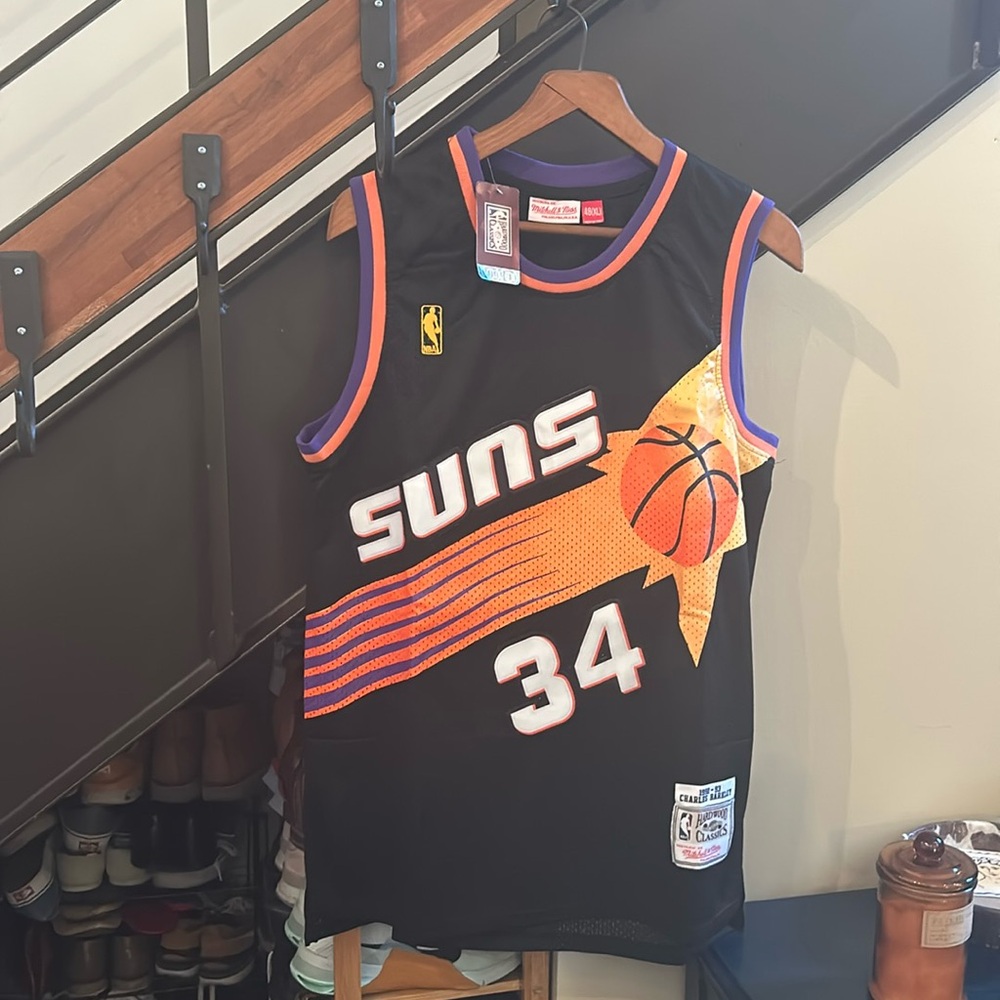 Charles Barkley phoenix suns jersey black. 48. Large.